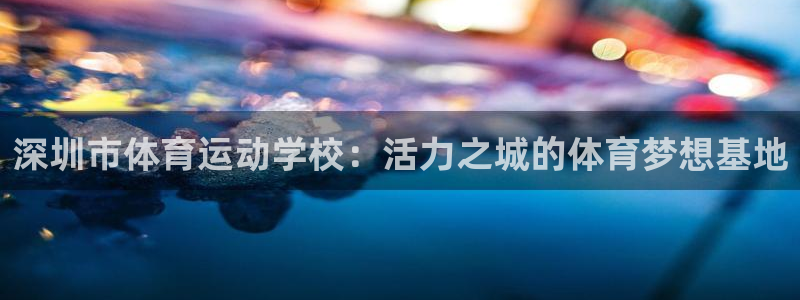 一竞技官网下载软件：深圳市体育运动学校：活力之城的体育梦想基